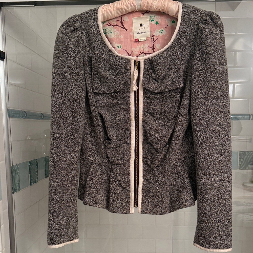 Anthropologie black and white jacket